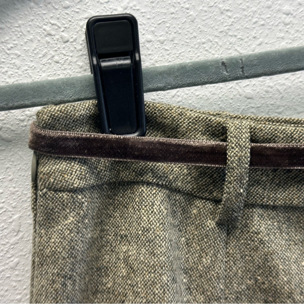 J. Crew 100% Wool Brown A-Line Skirt - Picture 7 of 12